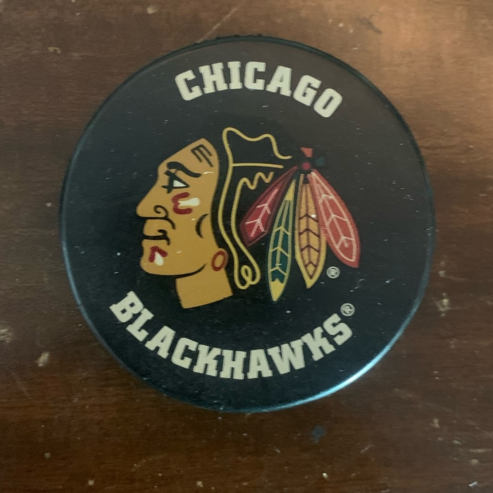 Chicago BlackHawks hockey puck